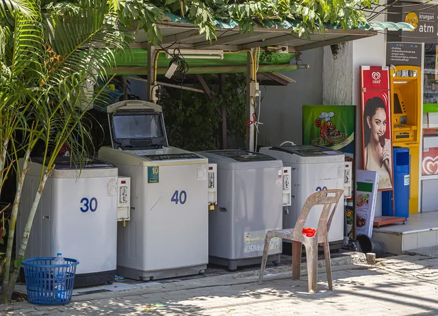 self service, washing, laundry, atm, street, asia, wash, machine, business, shop, coins, vending, ablution, bathe, bath, mop, scour, atm, atm, atm, atm, atm. ATM host commission: set the site floor before you offer